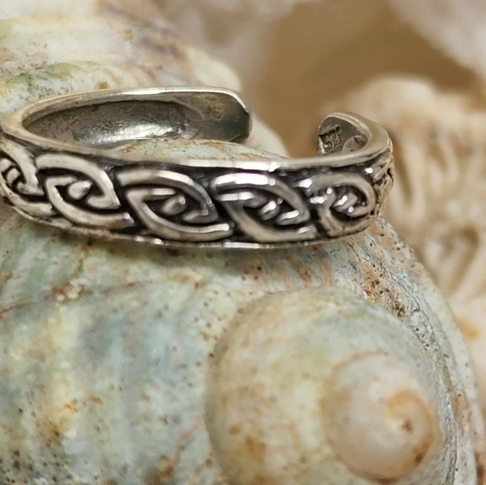 Adjustable Sterling Silver Toe Ring - image 3